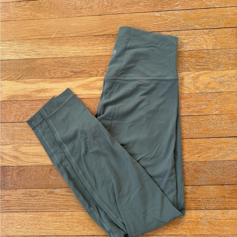 Lululemon align size 8, 28” inseam green sage